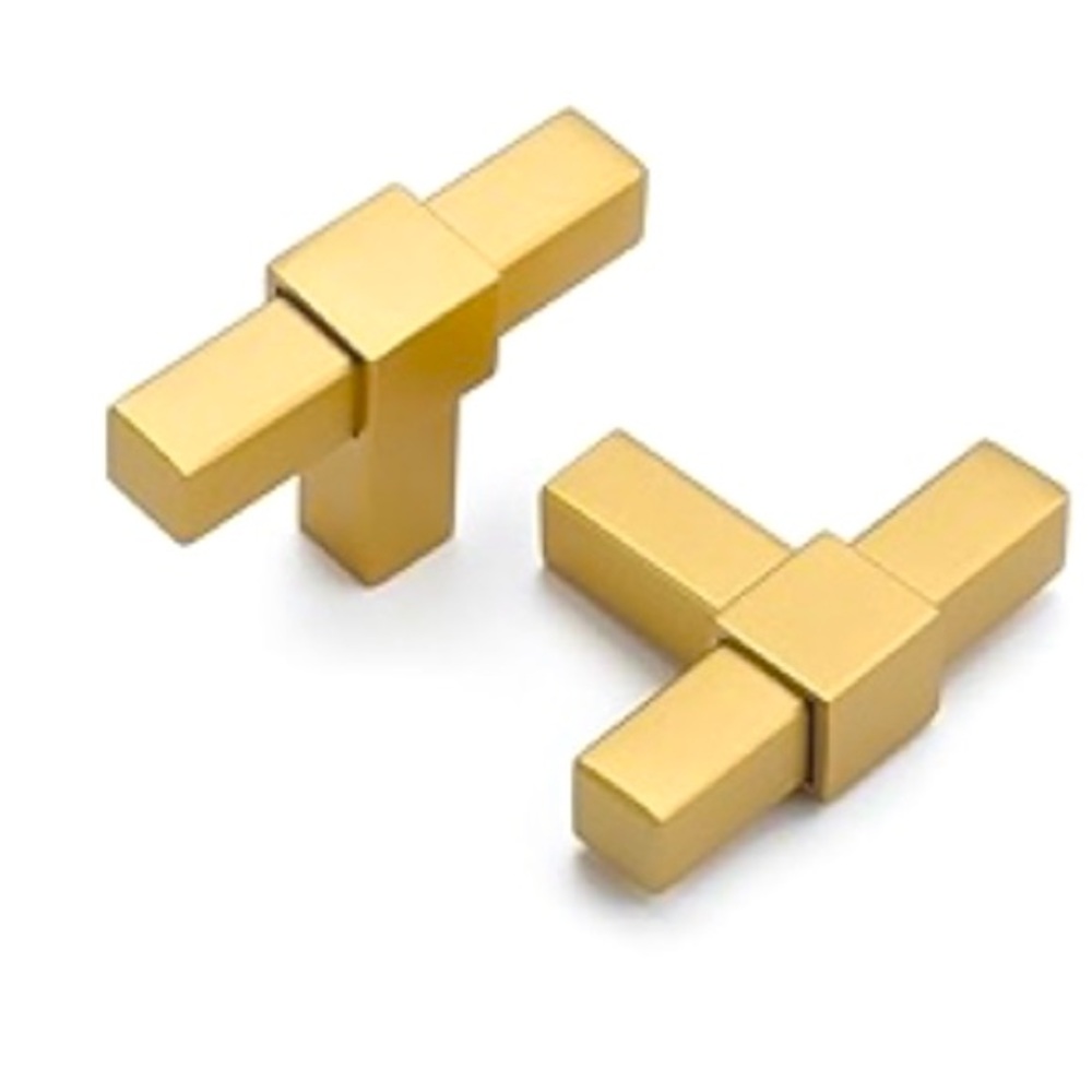 ✨BNWT - Haliwu Matte Gold T-bar Knobs - 10 Pack✨